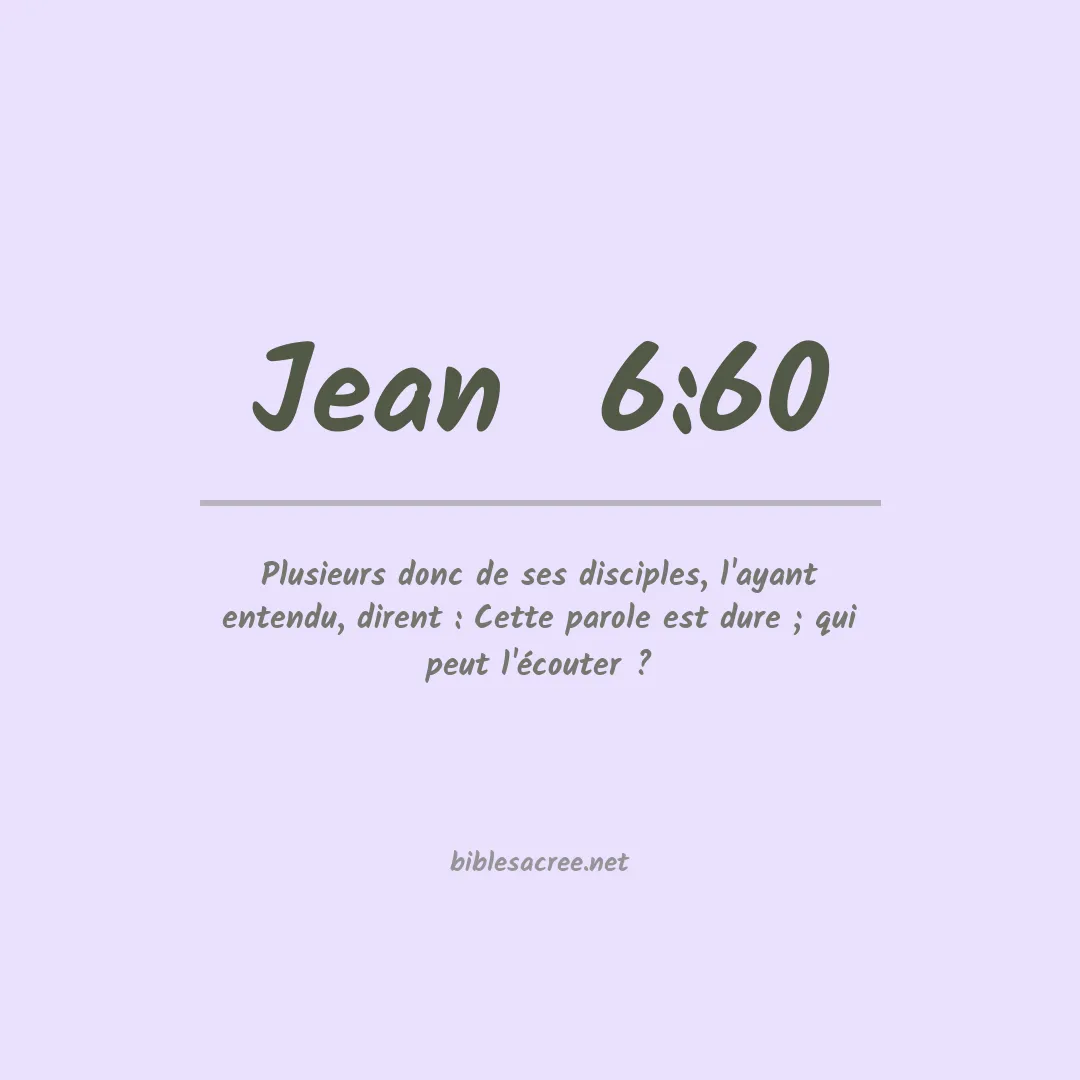 Jean  - 6:60