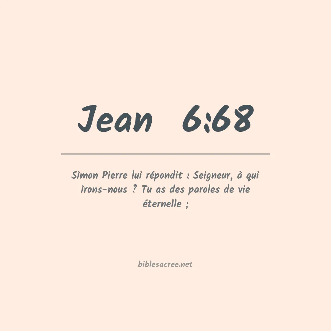Jean  - 6:68