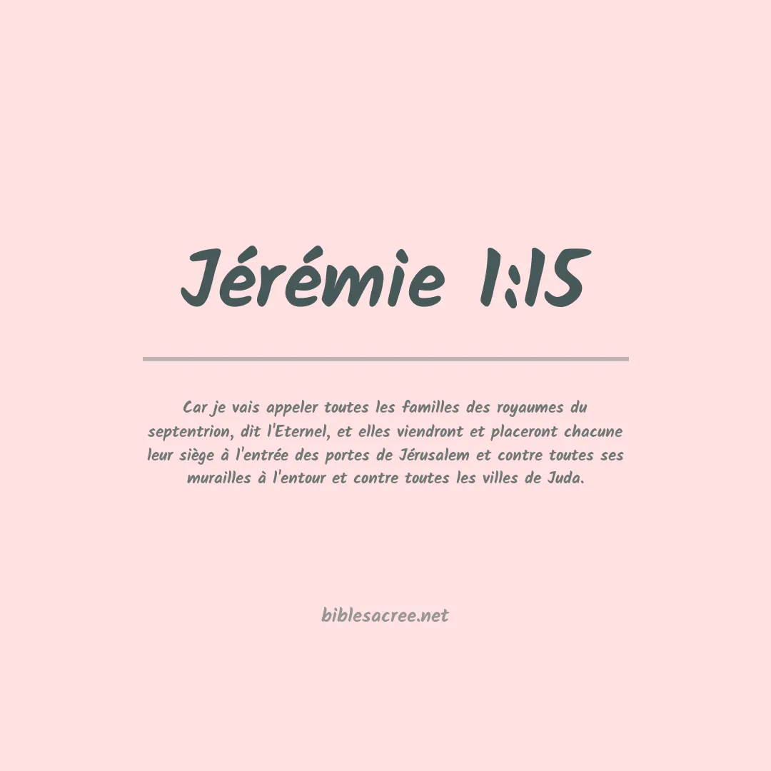 Jérémie - 1:15