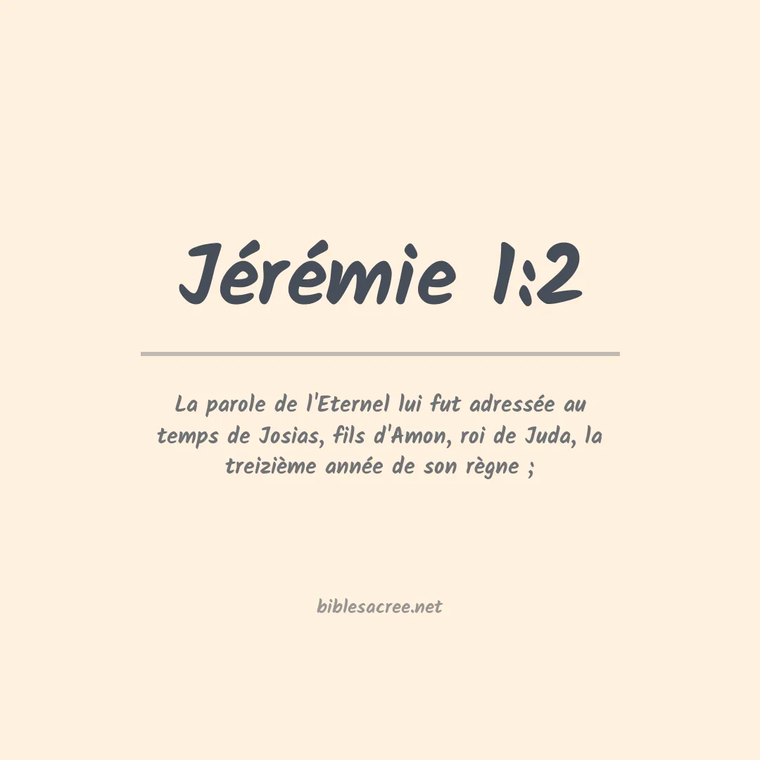 Jérémie - 1:2