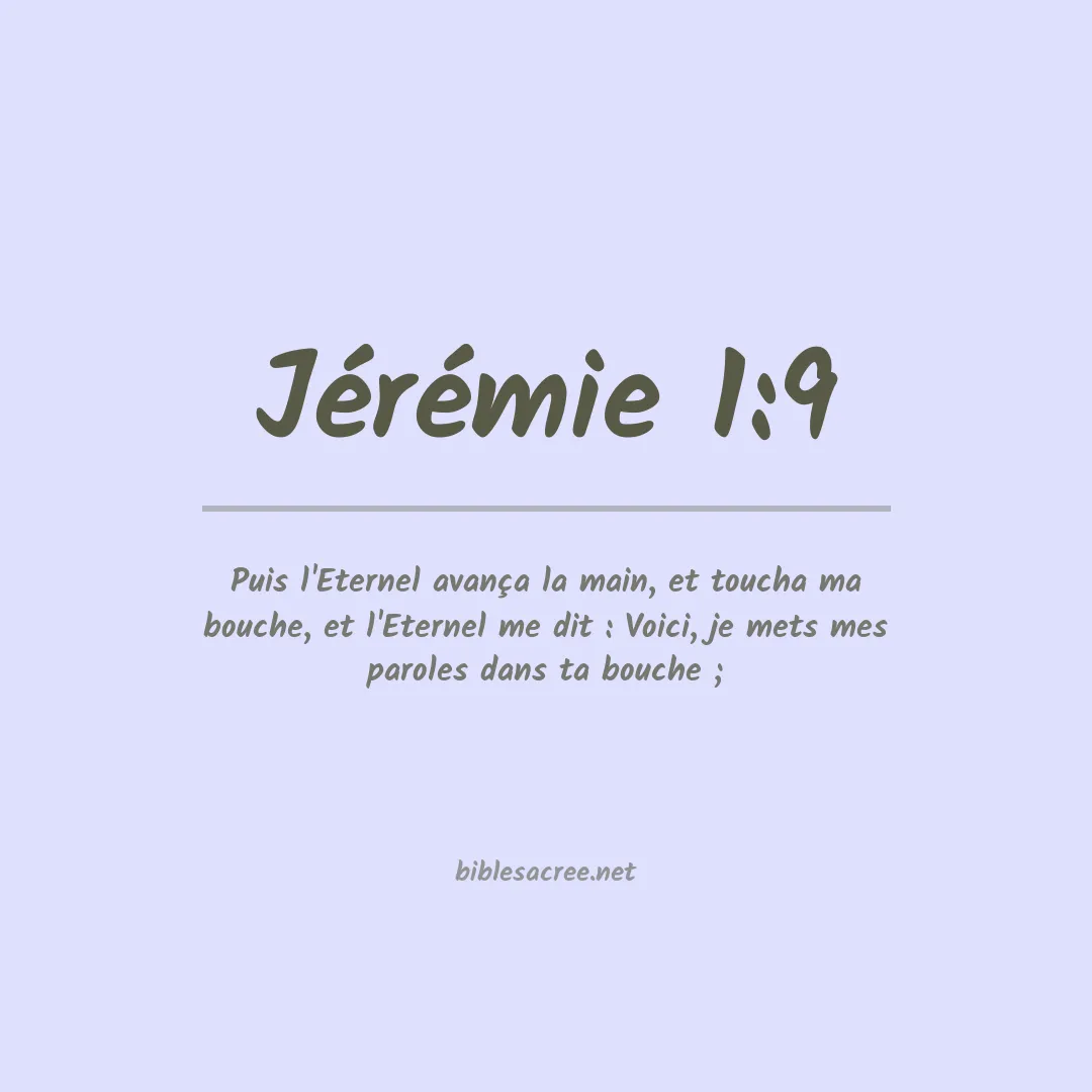 Jérémie - 1:9