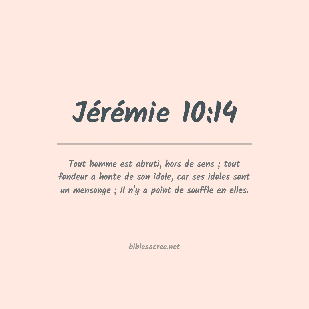 Jérémie - 10:14