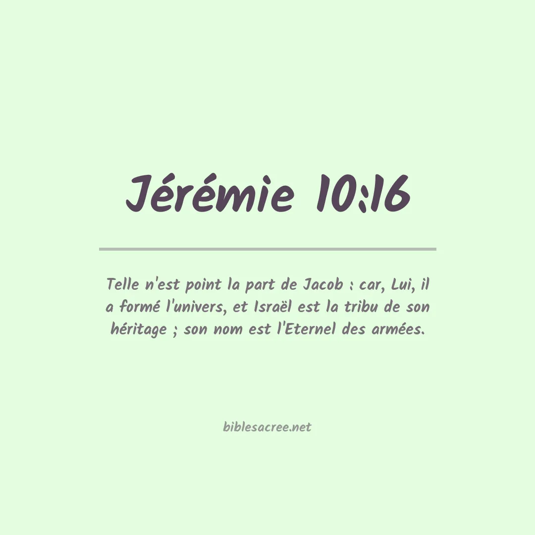 Jérémie - 10:16
