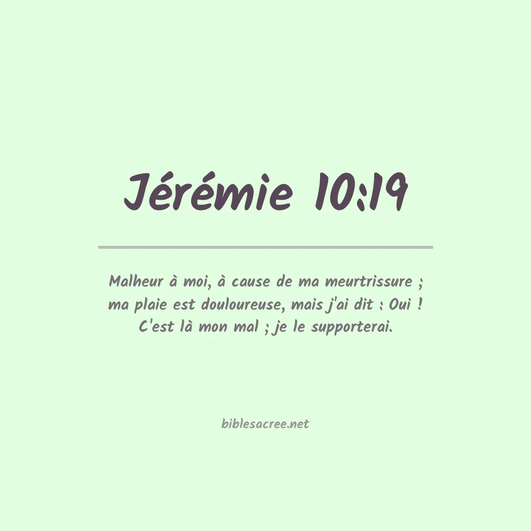 Jérémie - 10:19