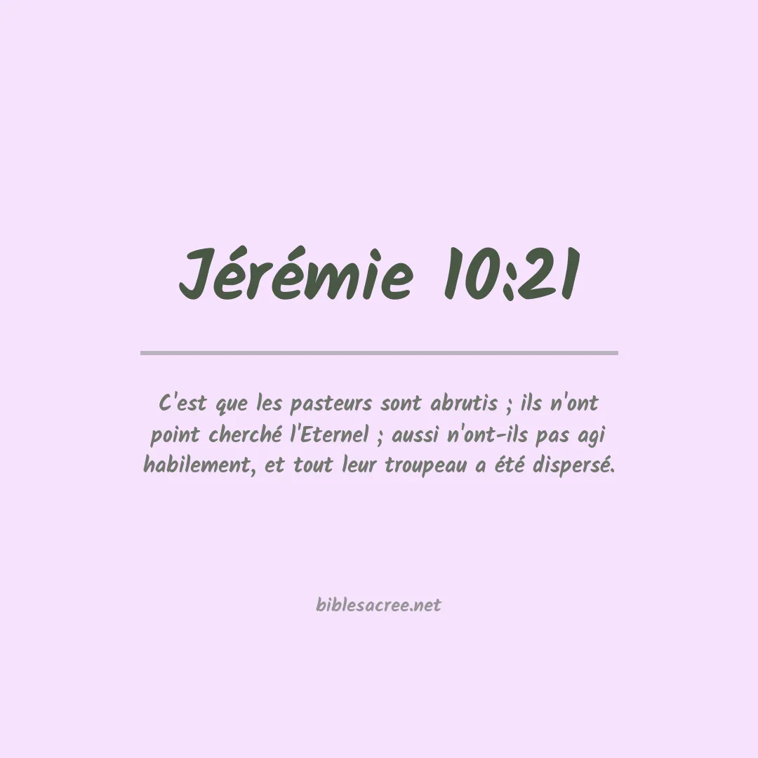 Jérémie - 10:21