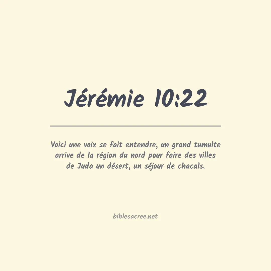 Jérémie - 10:22