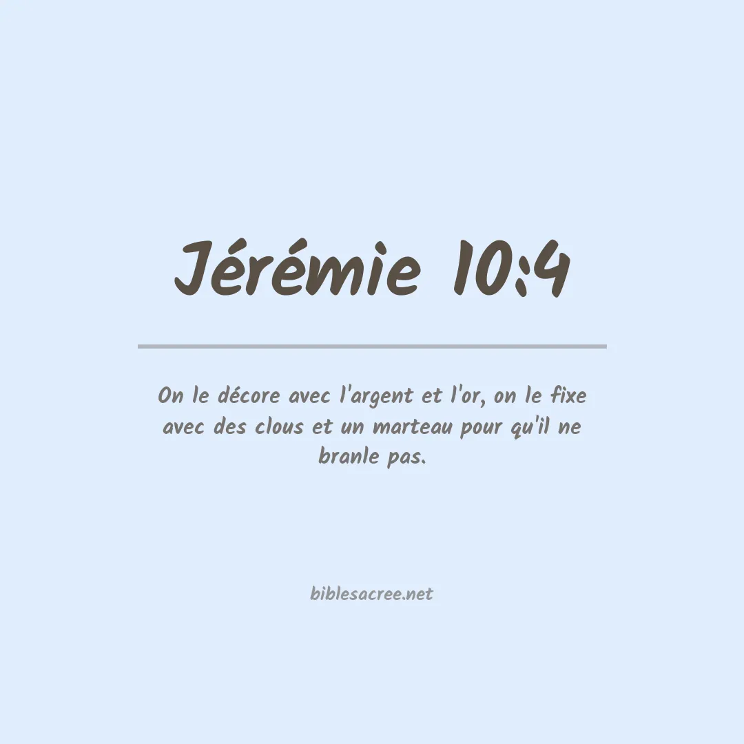 Jérémie - 10:4