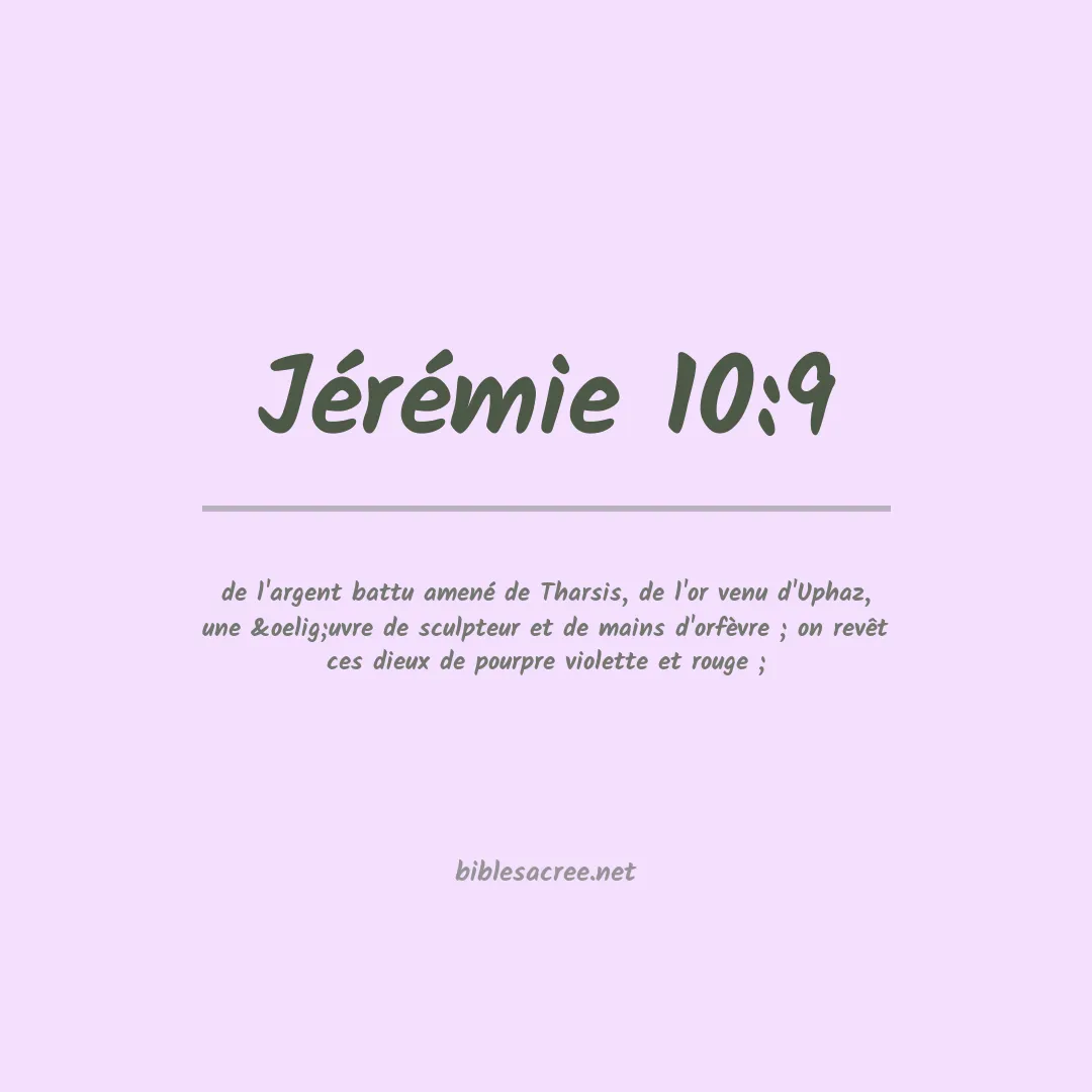 Jérémie - 10:9