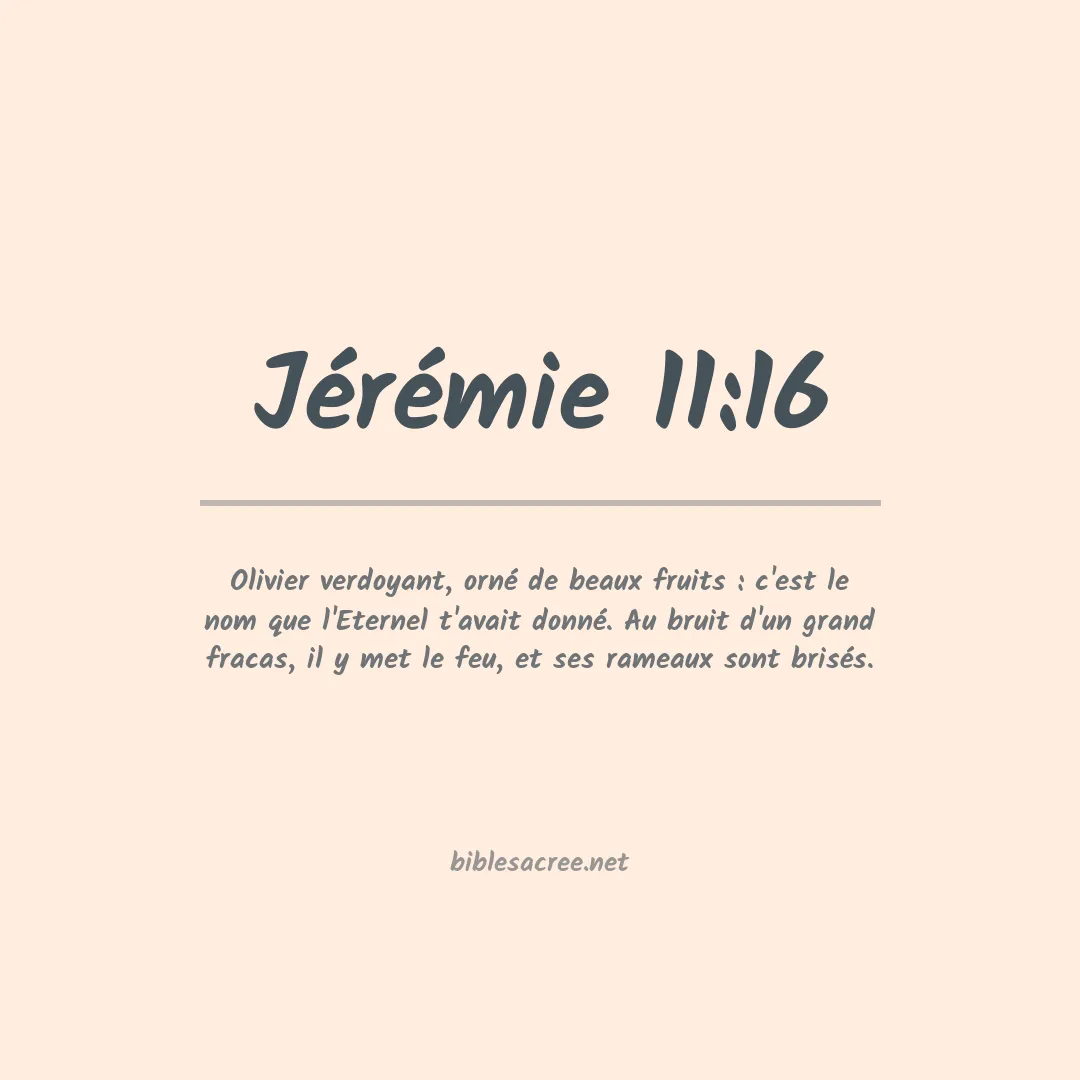 Jérémie - 11:16
