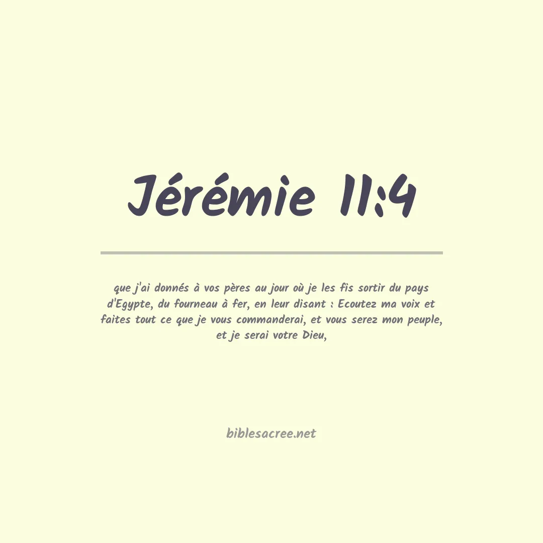 Jérémie - 11:4