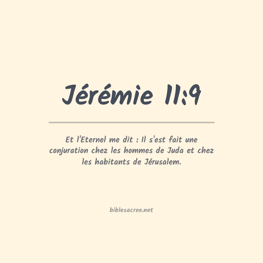 Jérémie - 11:9
