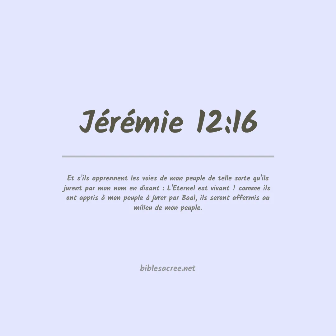 Jérémie - 12:16