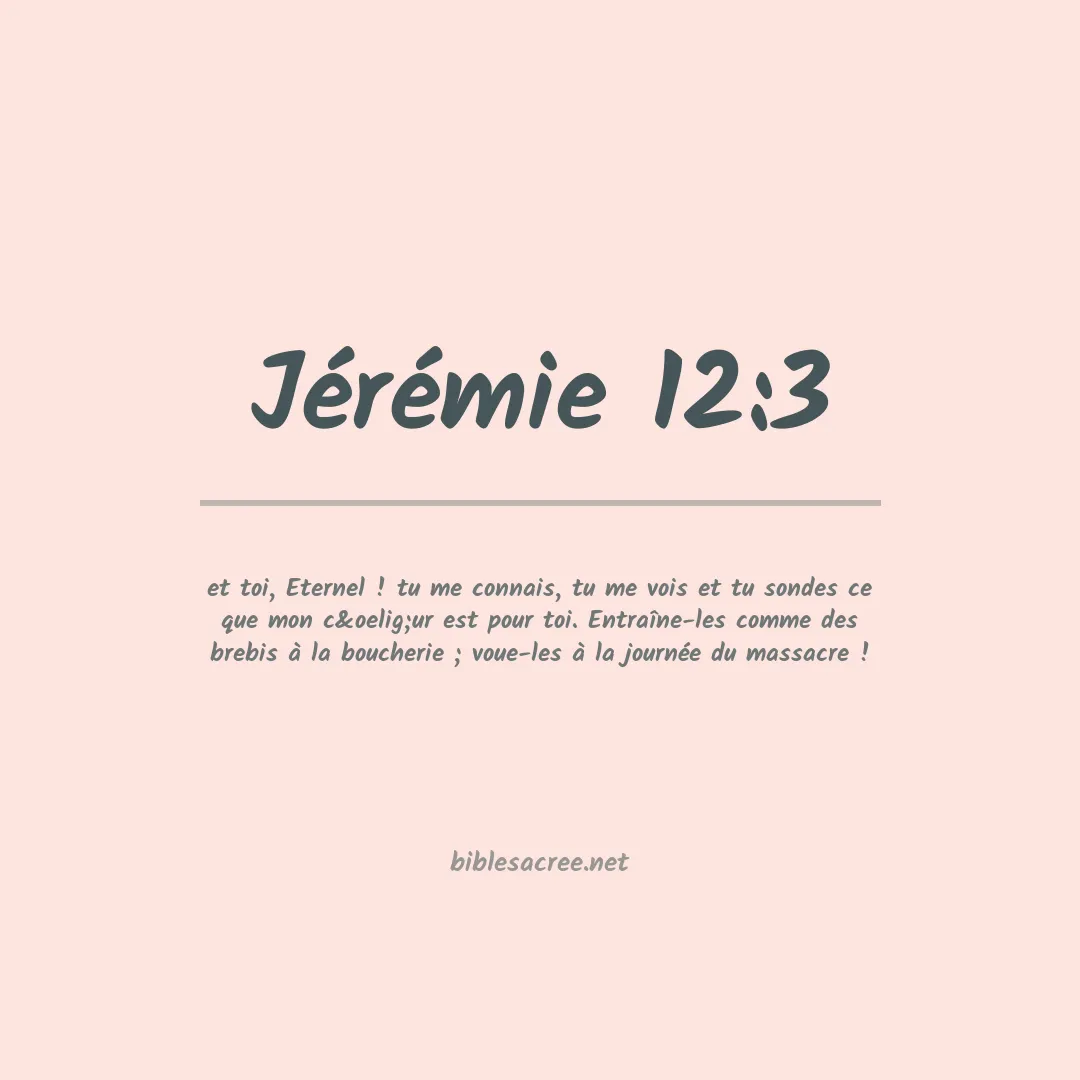 Jérémie - 12:3