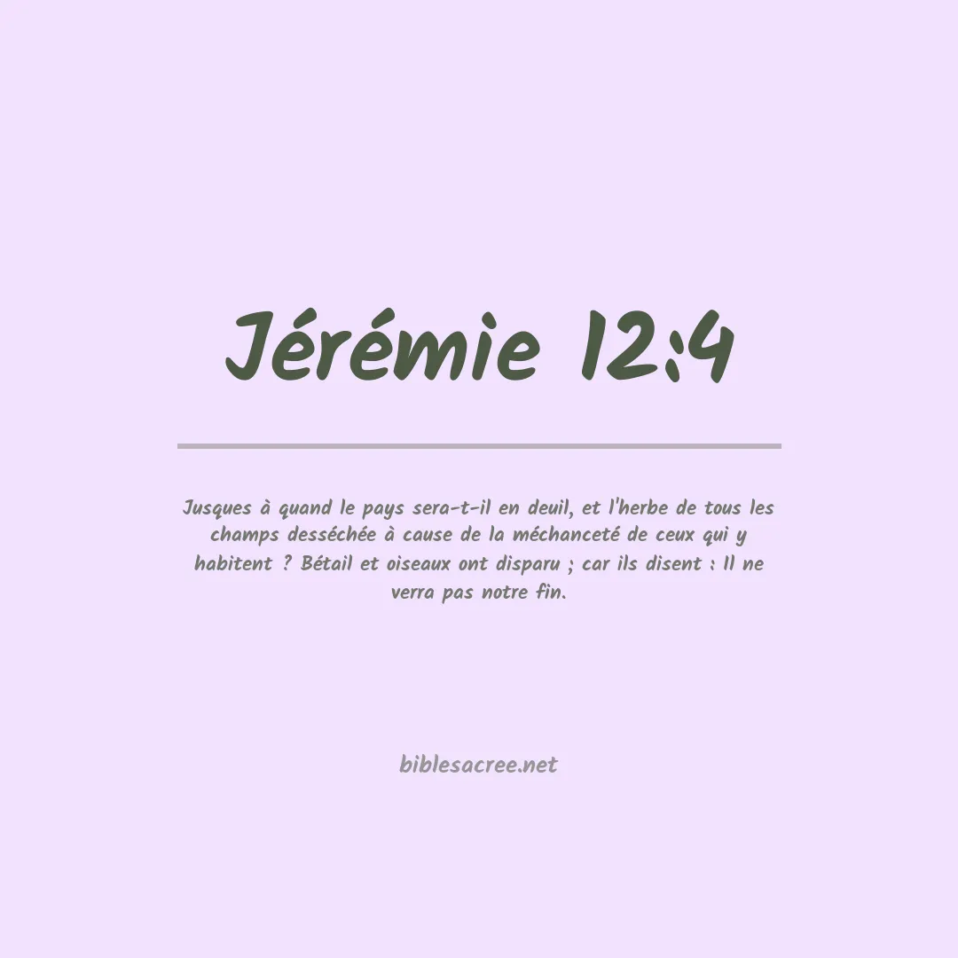 Jérémie - 12:4