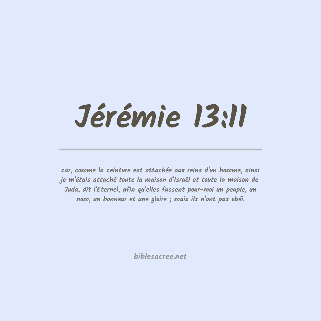 Jérémie - 13:11
