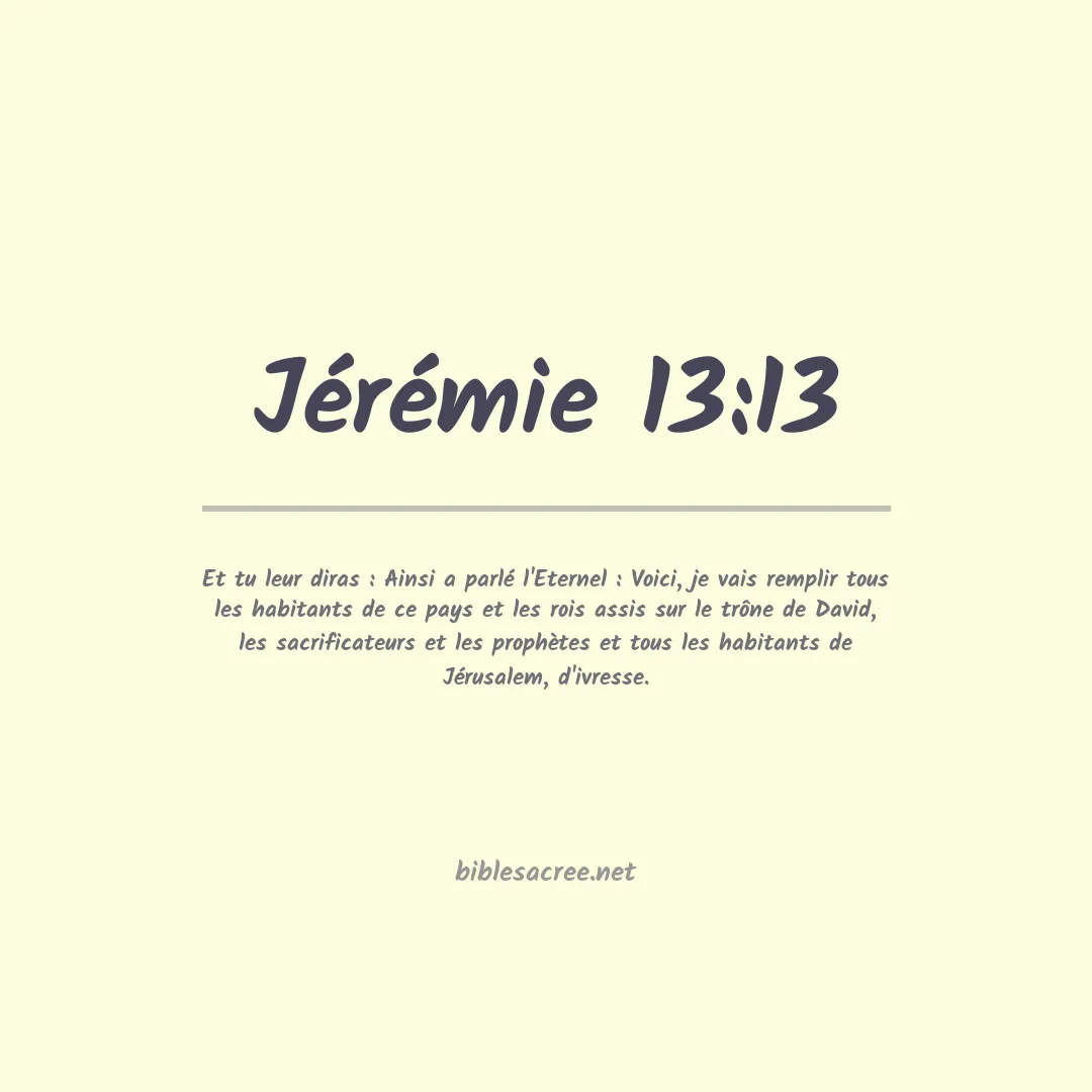 Jérémie - 13:13