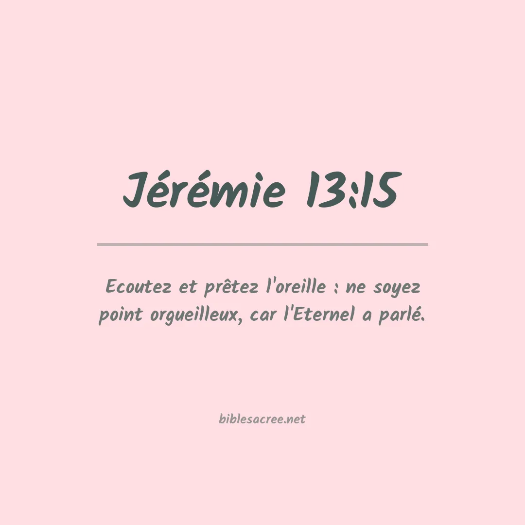 Jérémie - 13:15