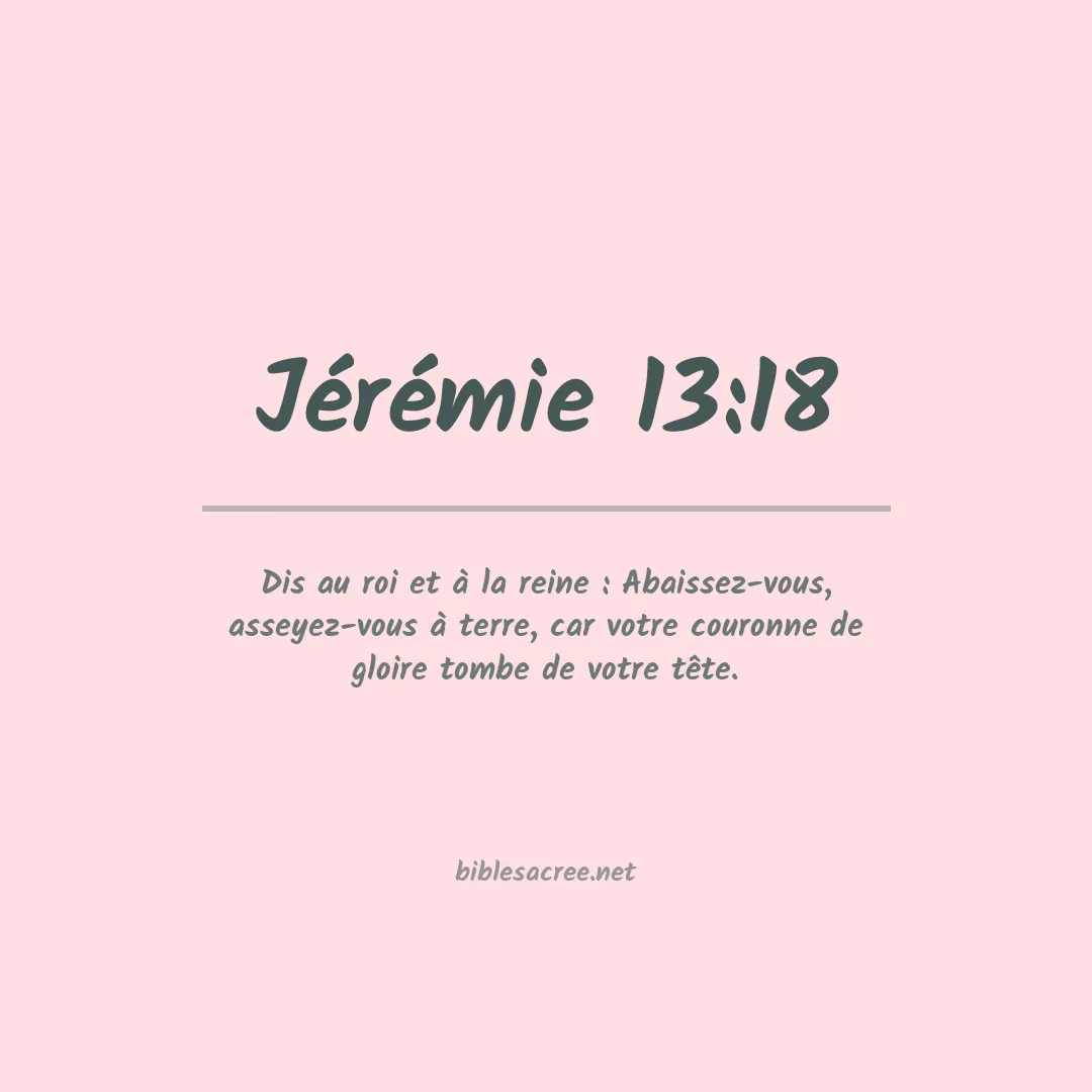 Jérémie - 13:18