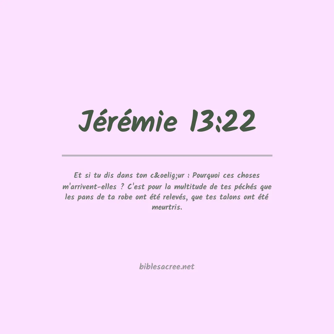 Jérémie - 13:22