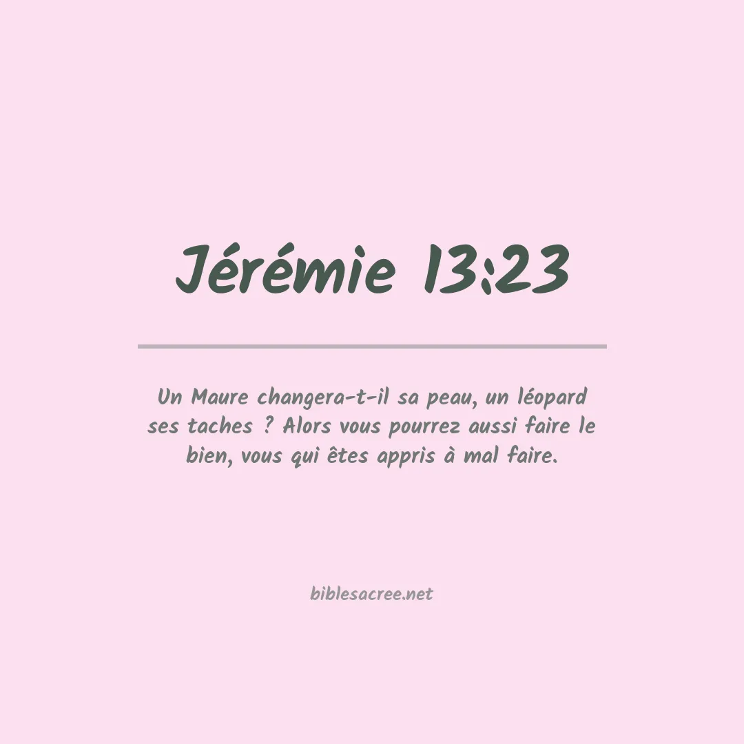Jérémie - 13:23