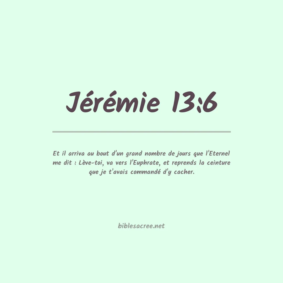 Jérémie - 13:6