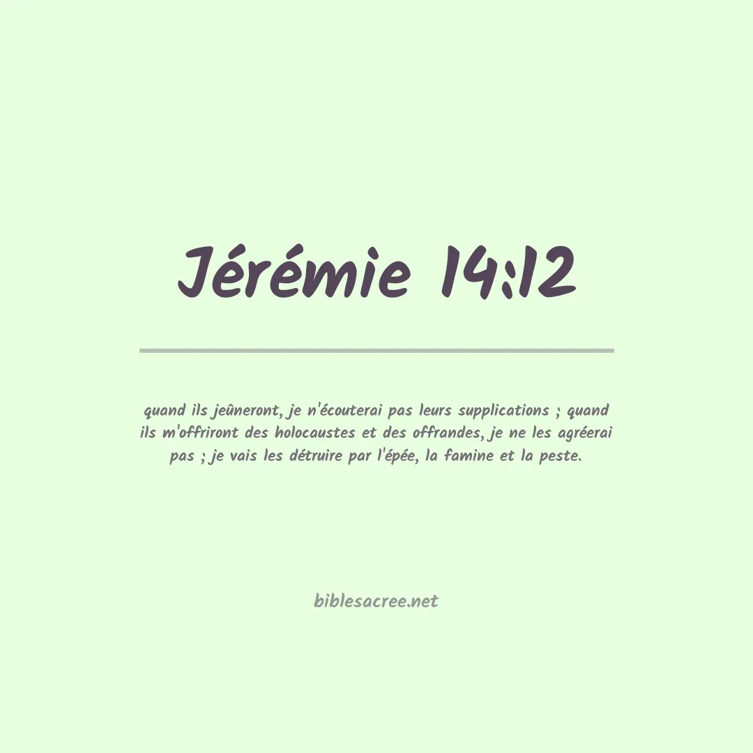Jérémie - 14:12