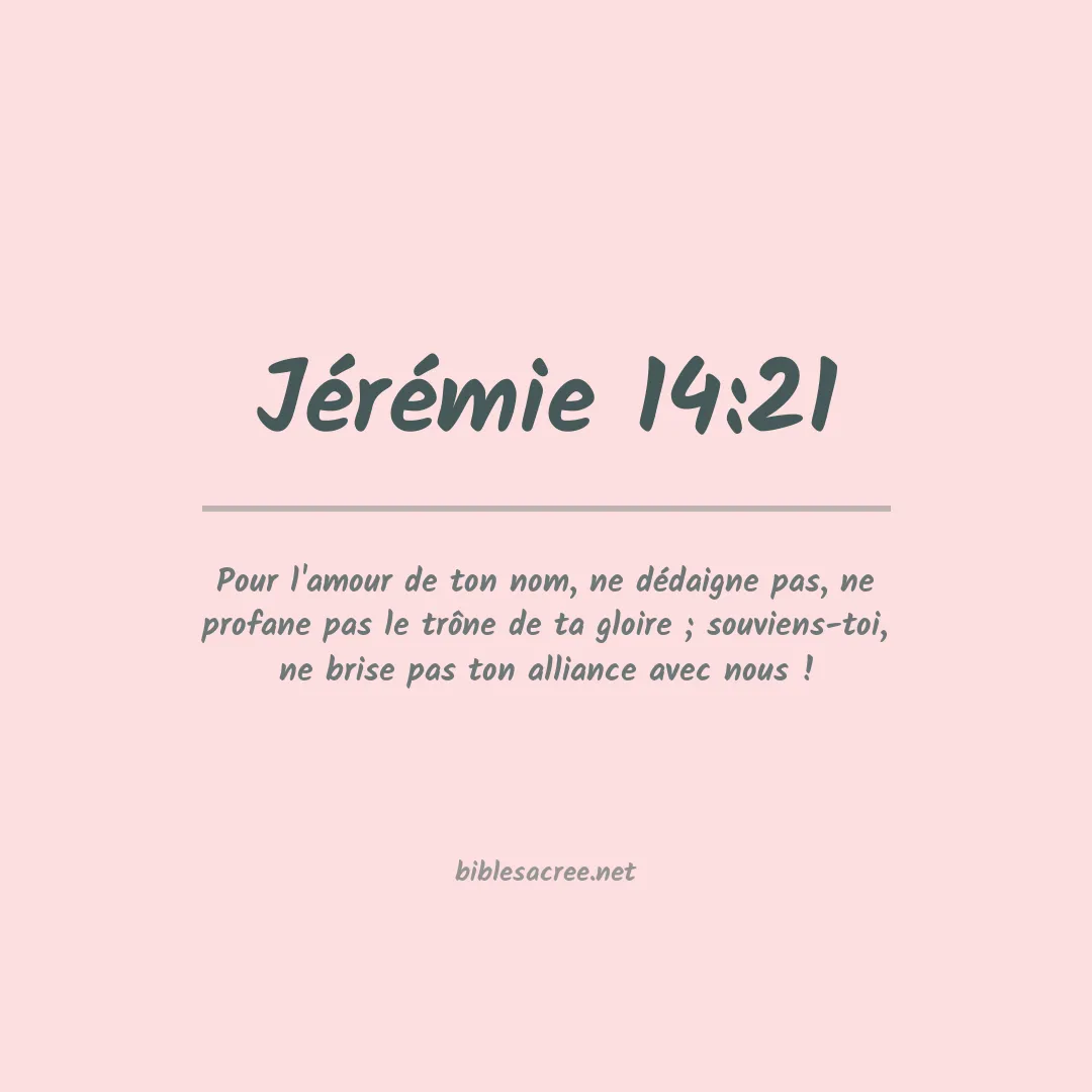 Jérémie - 14:21