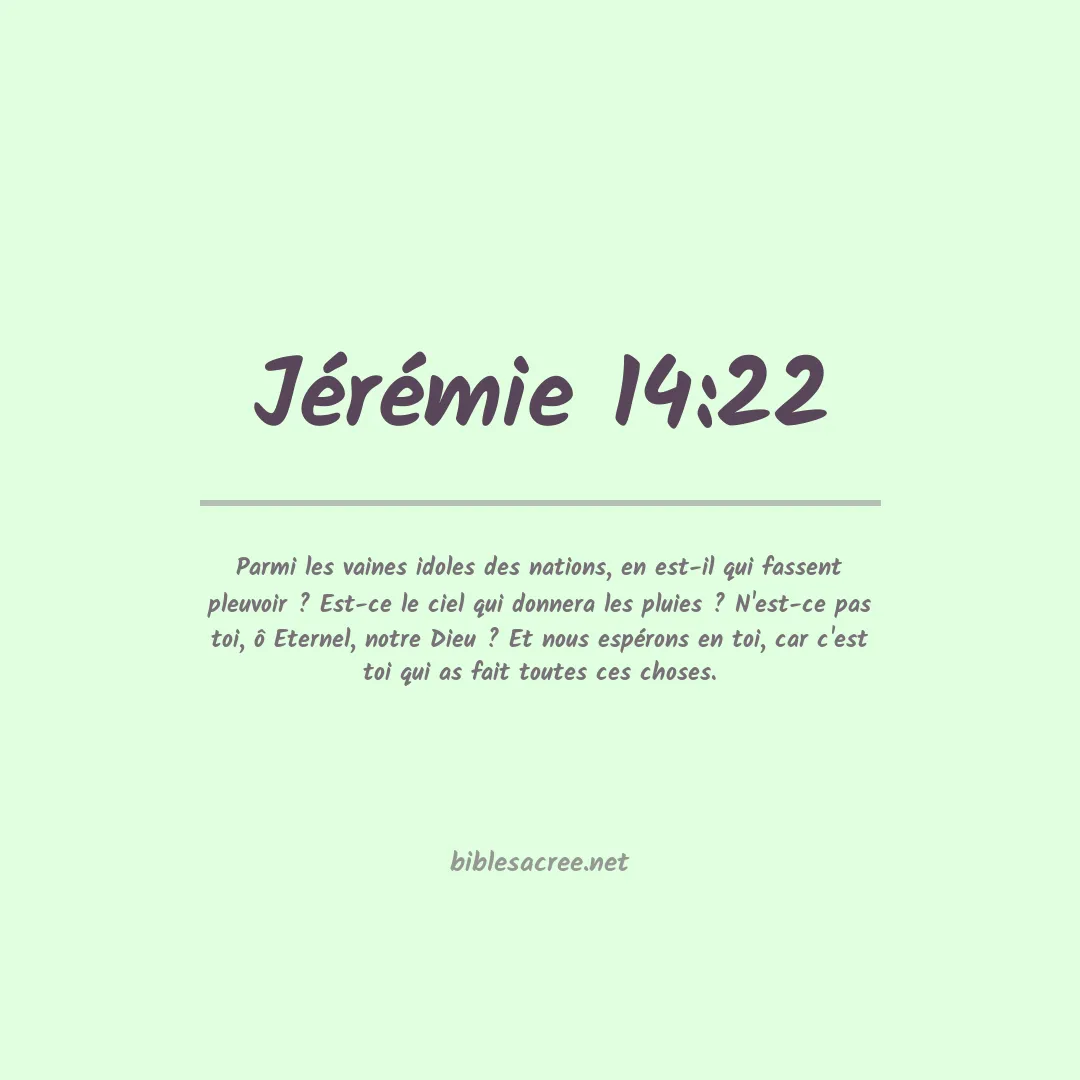 Jérémie - 14:22