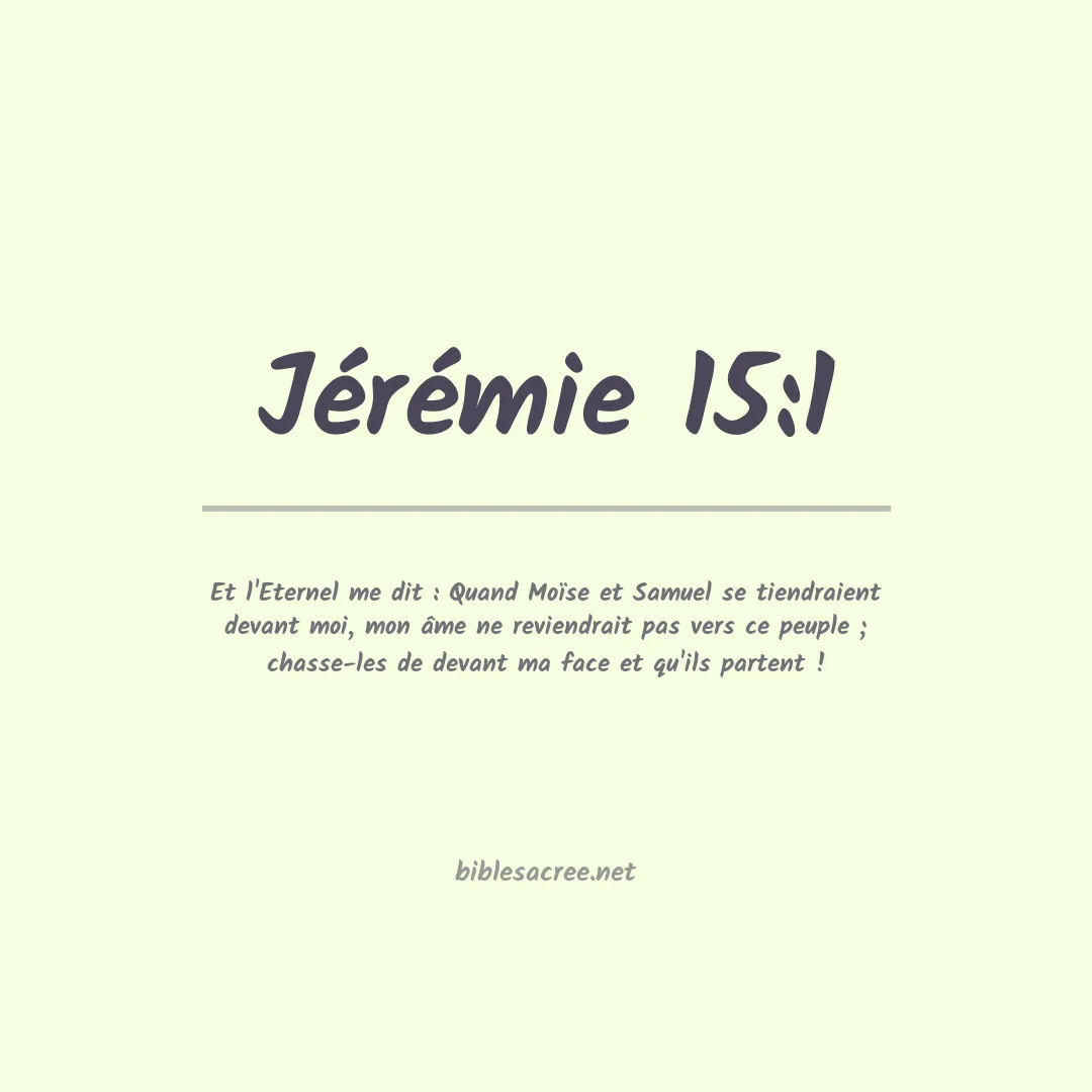 Jérémie - 15:1