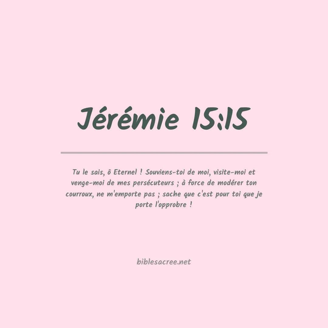 Jérémie - 15:15