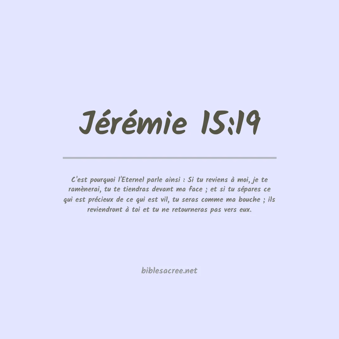 Jérémie - 15:19