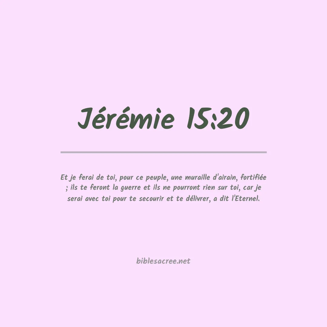 Jérémie - 15:20