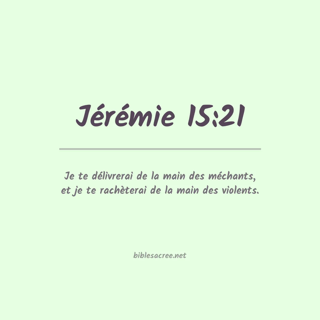 Jérémie - 15:21