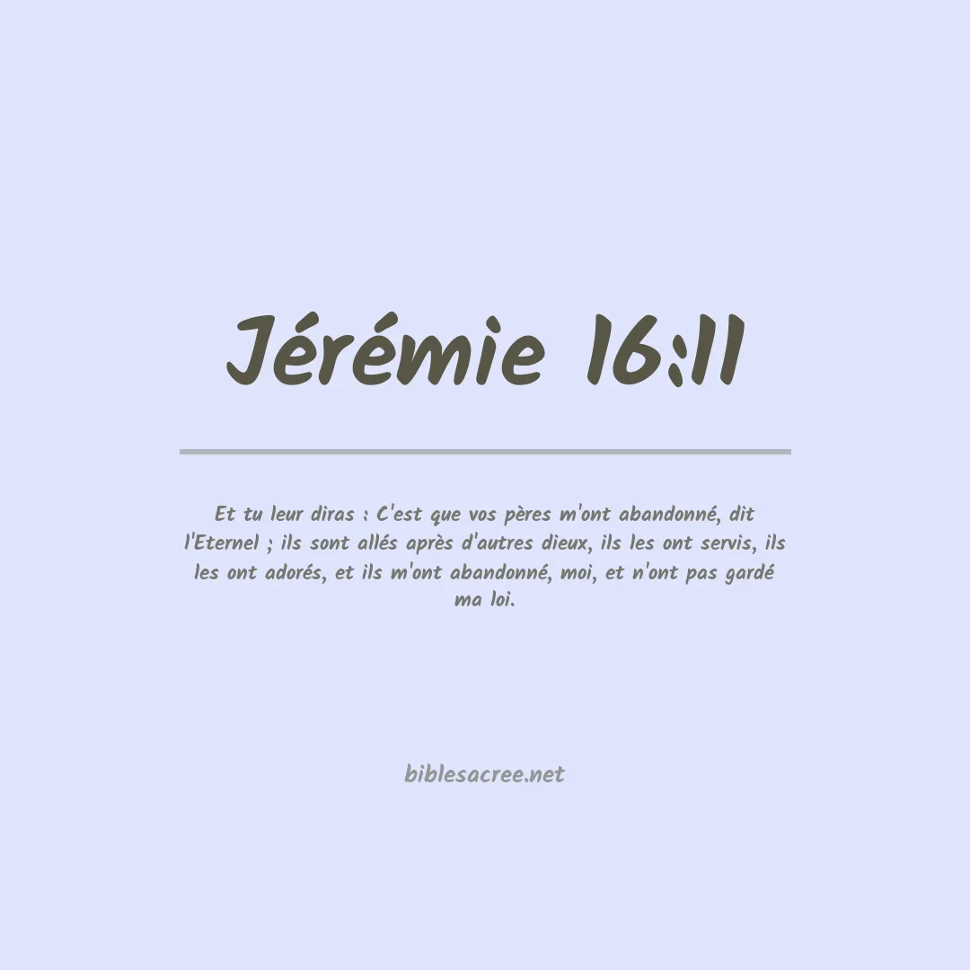 Jérémie - 16:11