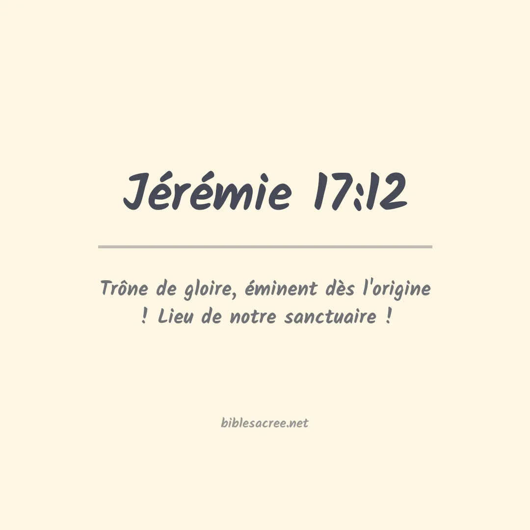 Jérémie - 17:12