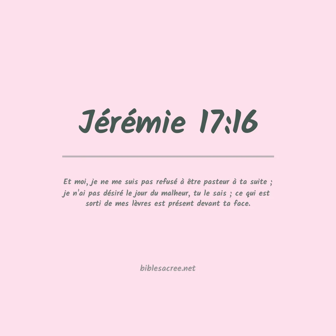 Jérémie - 17:16