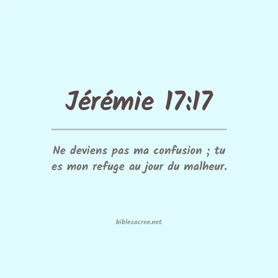 Jérémie - 17:17