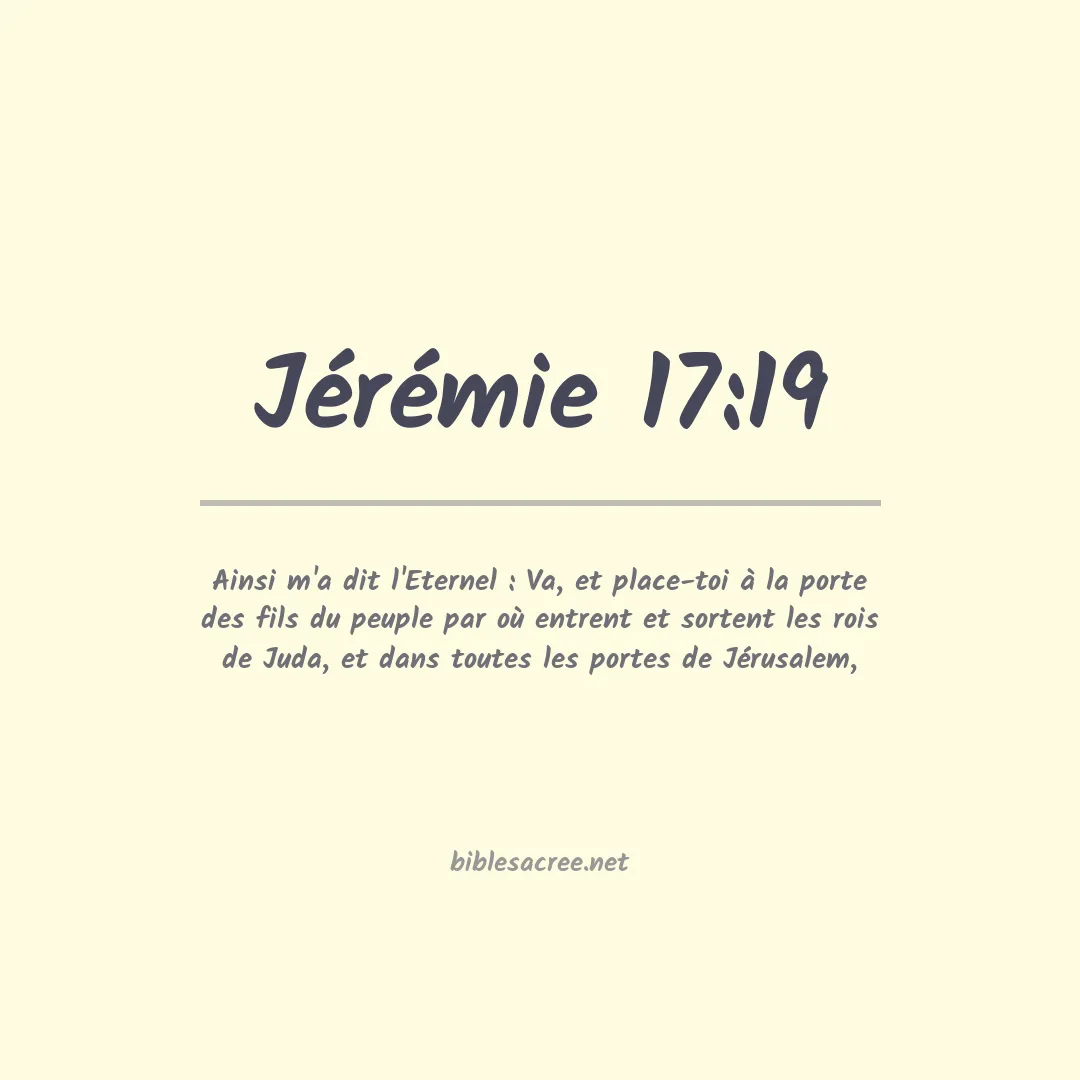 Jérémie - 17:19
