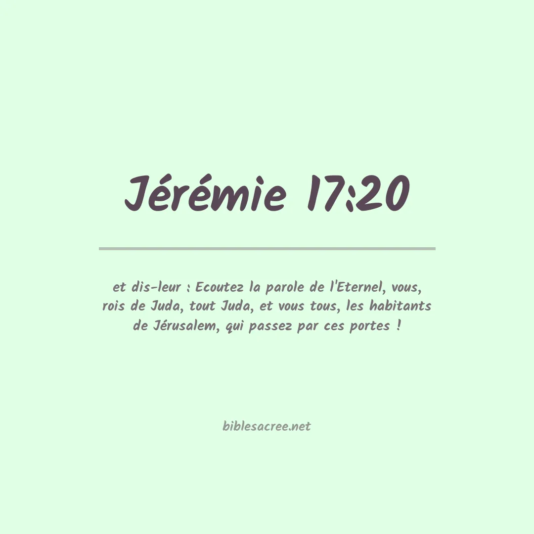 Jérémie - 17:20