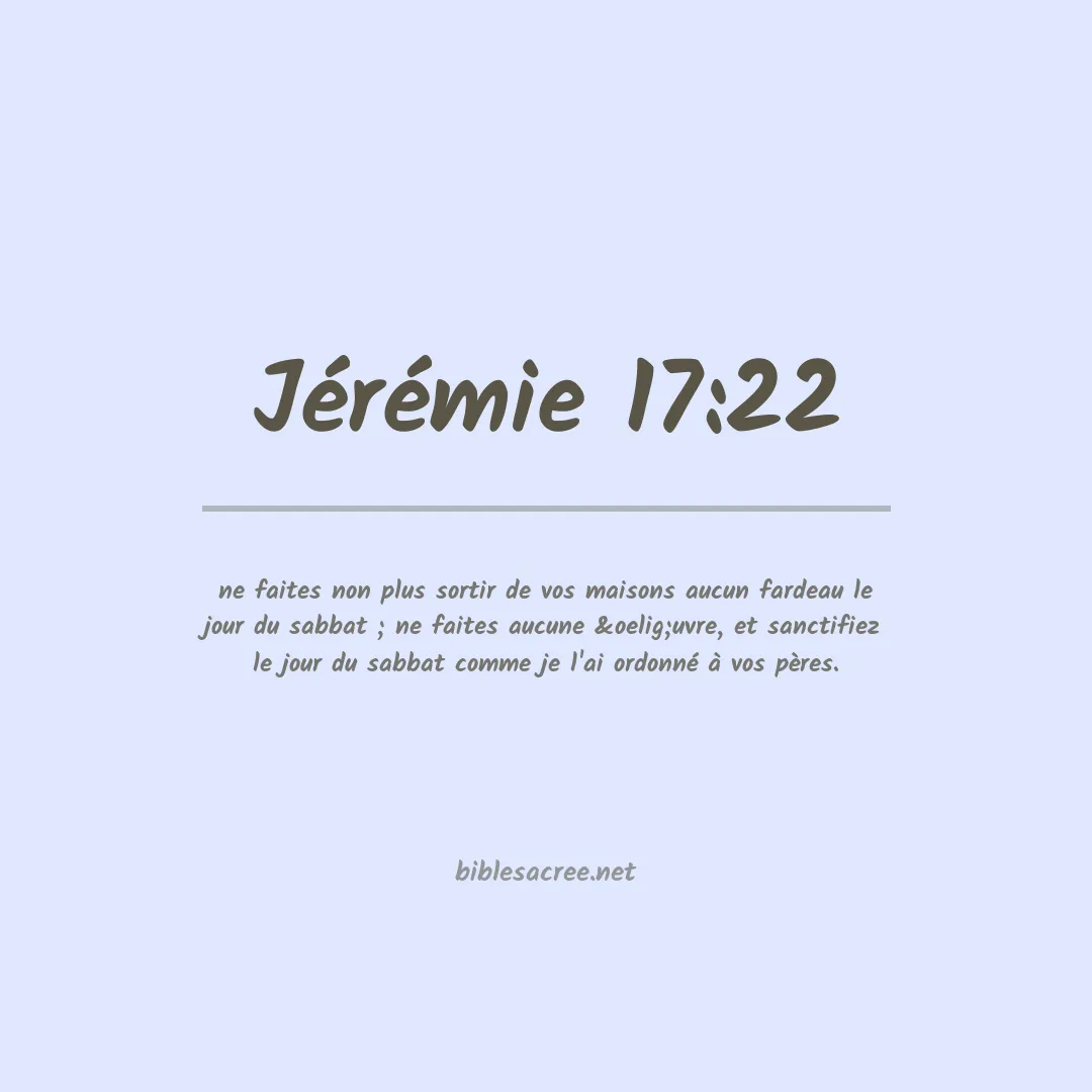 Jérémie - 17:22