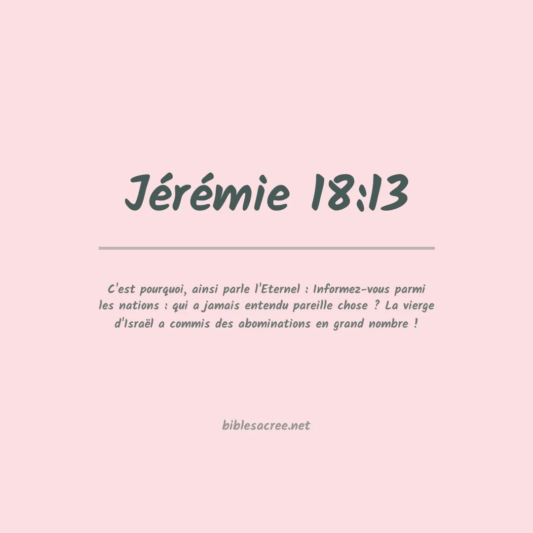 Jérémie - 18:13