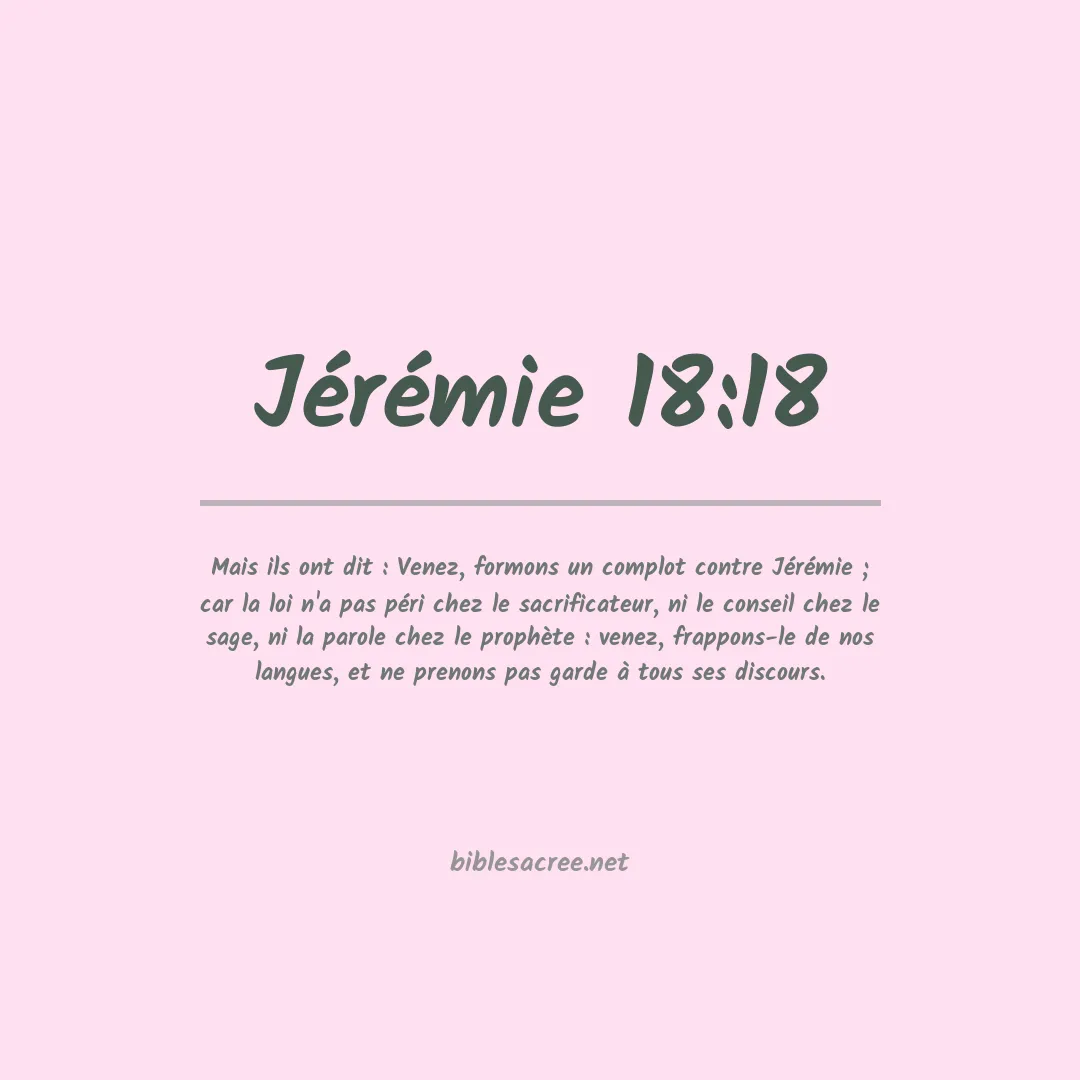 Jérémie - 18:18