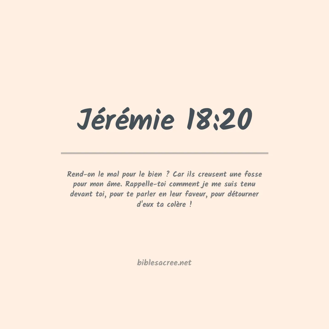 Jérémie - 18:20