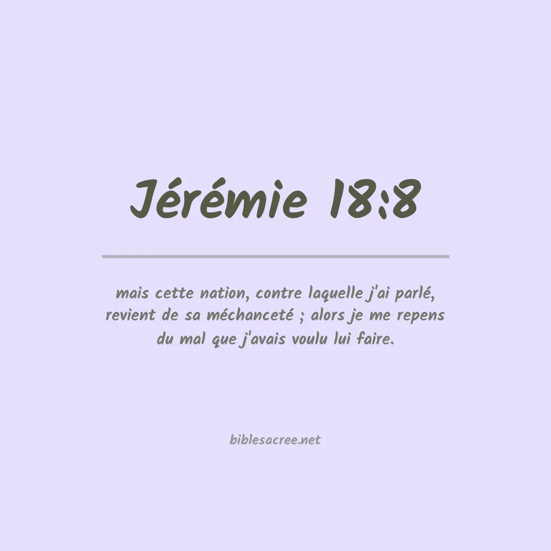 Jérémie - 18:8