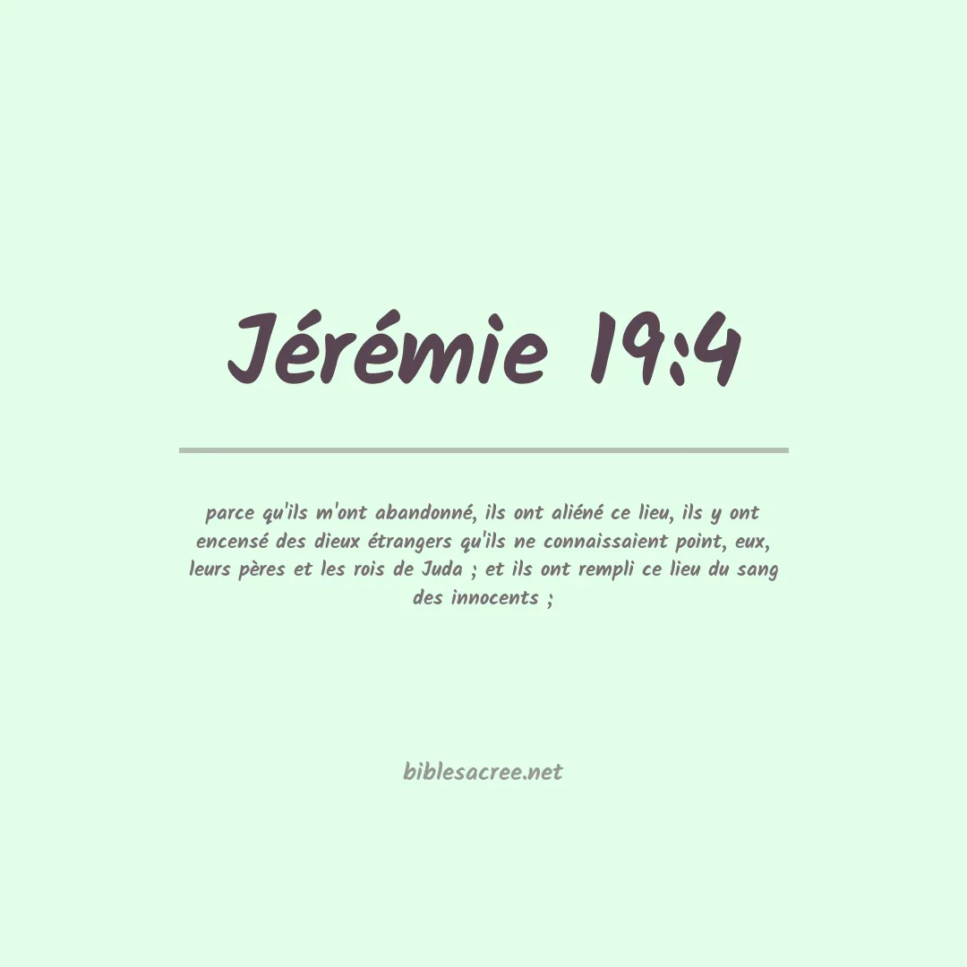Jérémie - 19:4