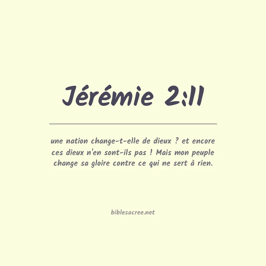 Jérémie - 2:11