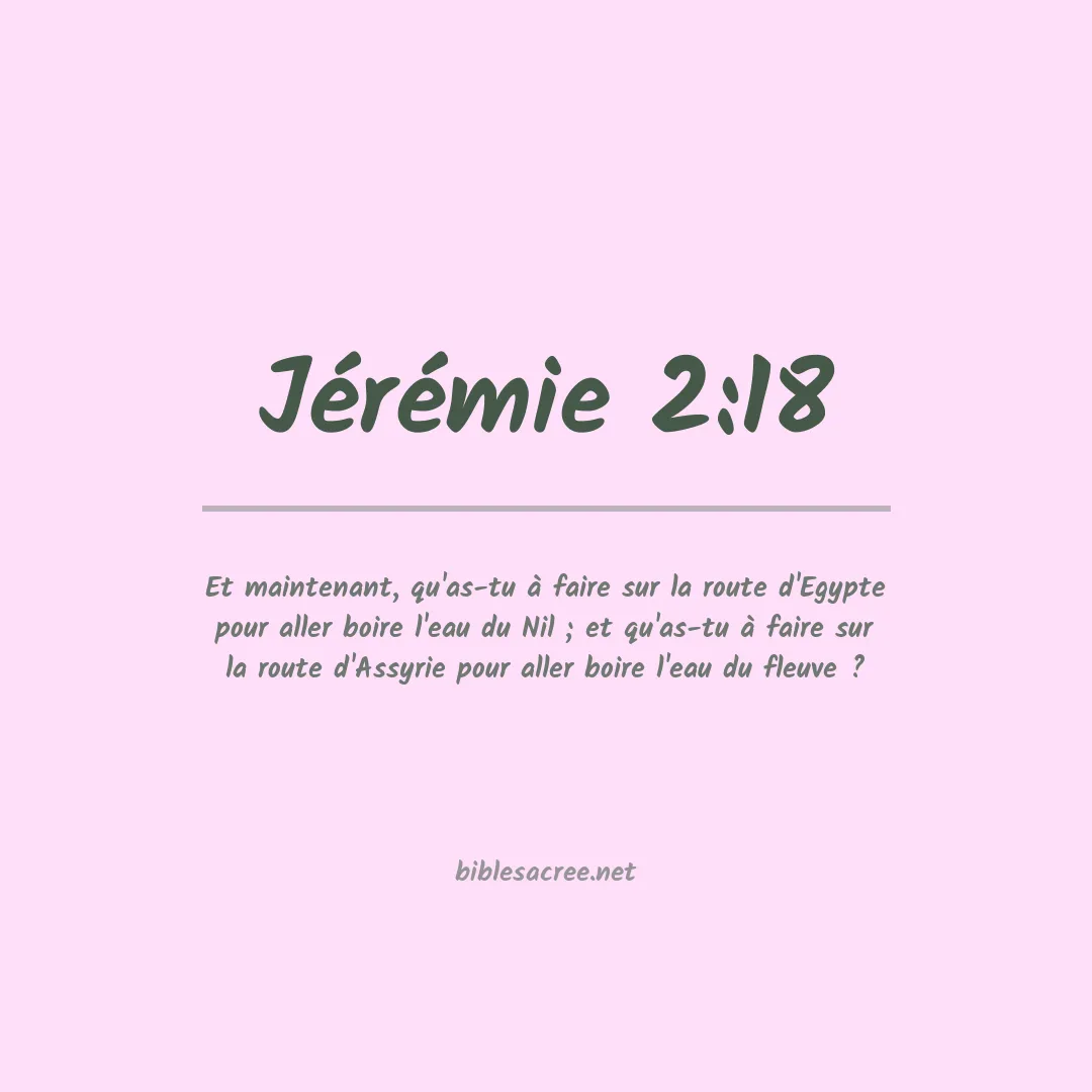 Jérémie - 2:18