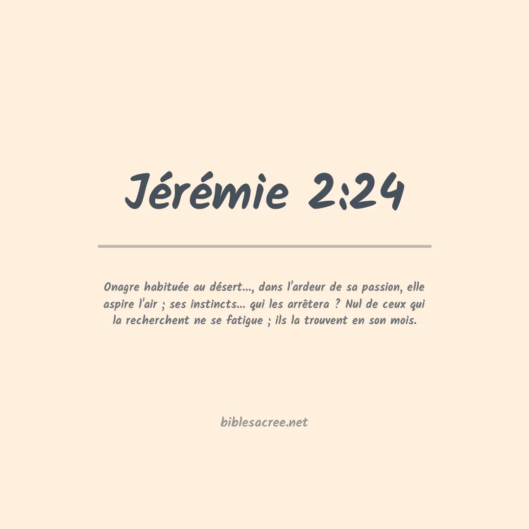 Jérémie - 2:24