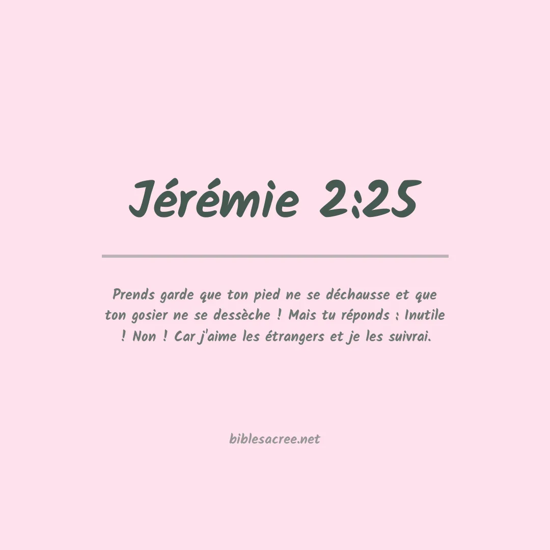 Jérémie - 2:25