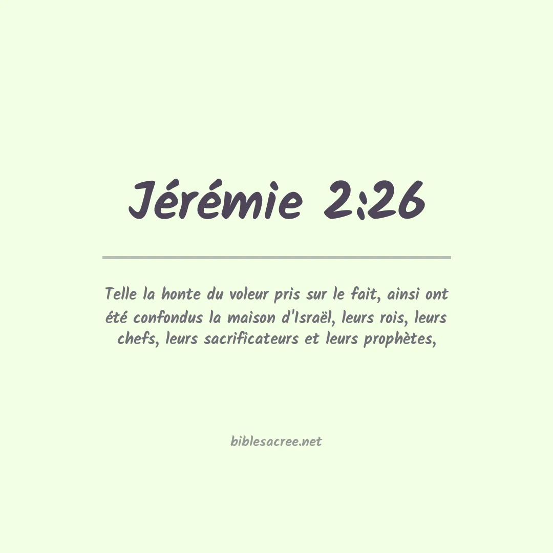 Jérémie - 2:26